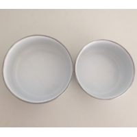 2 Vintage Emaille Schalen